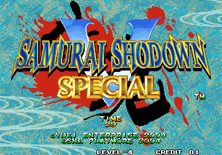 Samurai Shodown V Special & Samurai Spirits Zero Special (NGM-2720) Title Screen